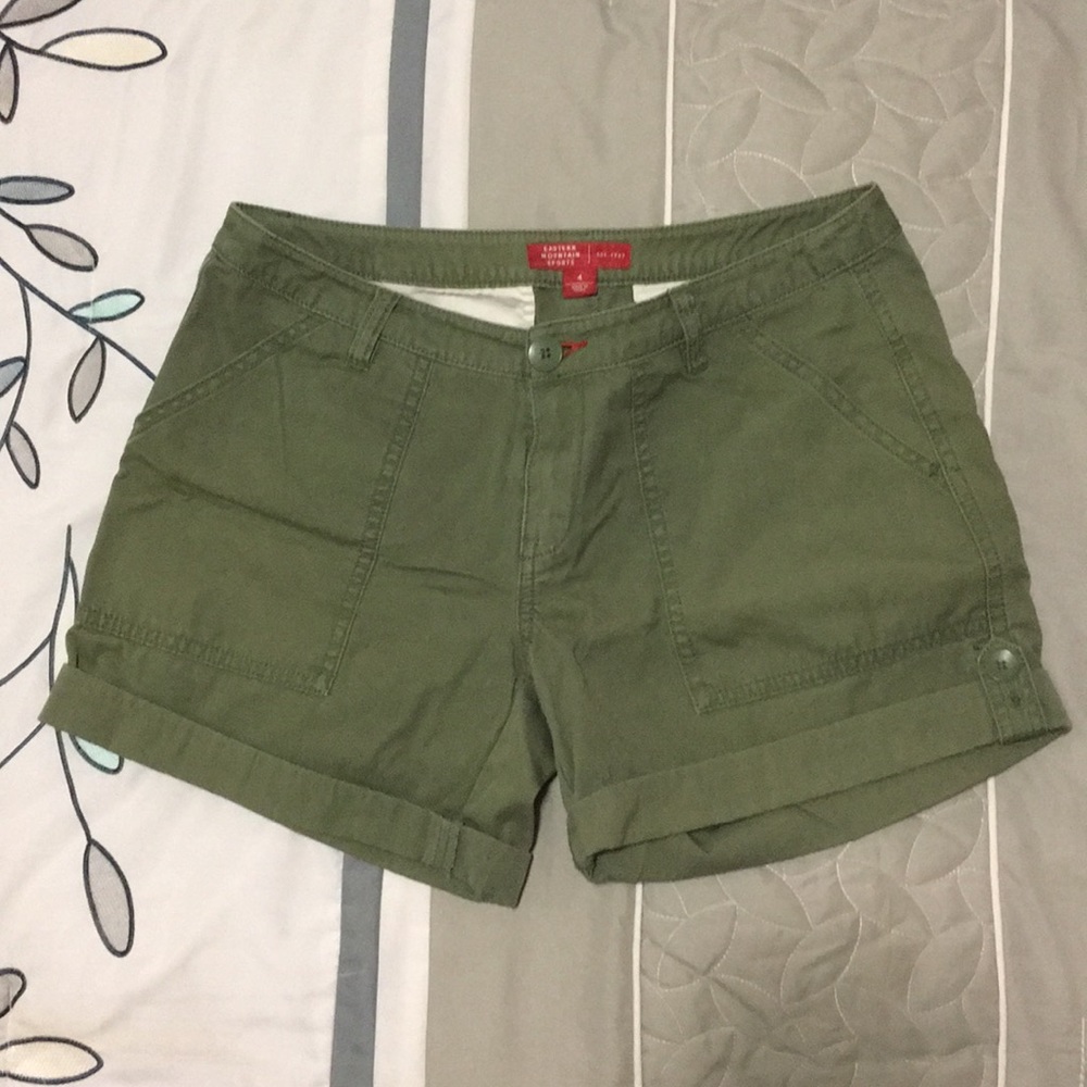 EMS olive green shorts, 4.